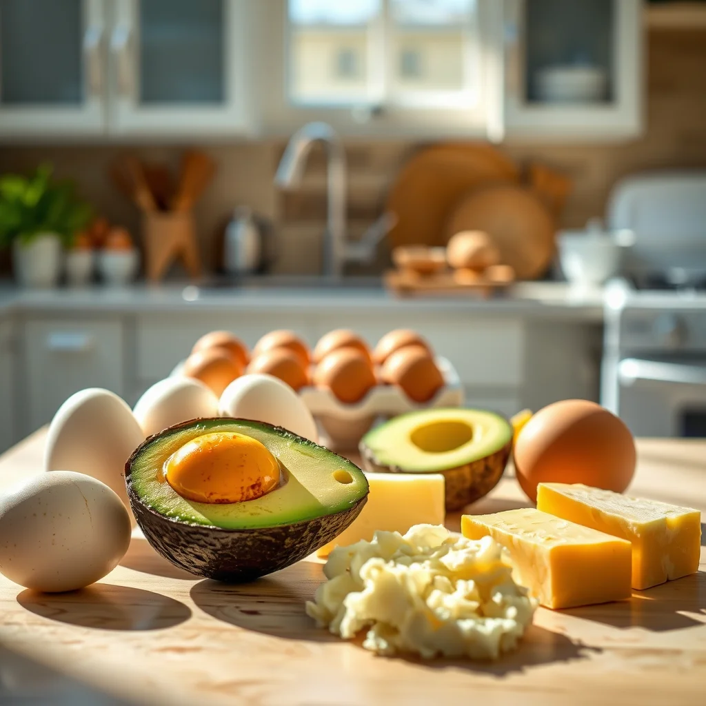 Chef preparando huevos al horno en cocina rústica.