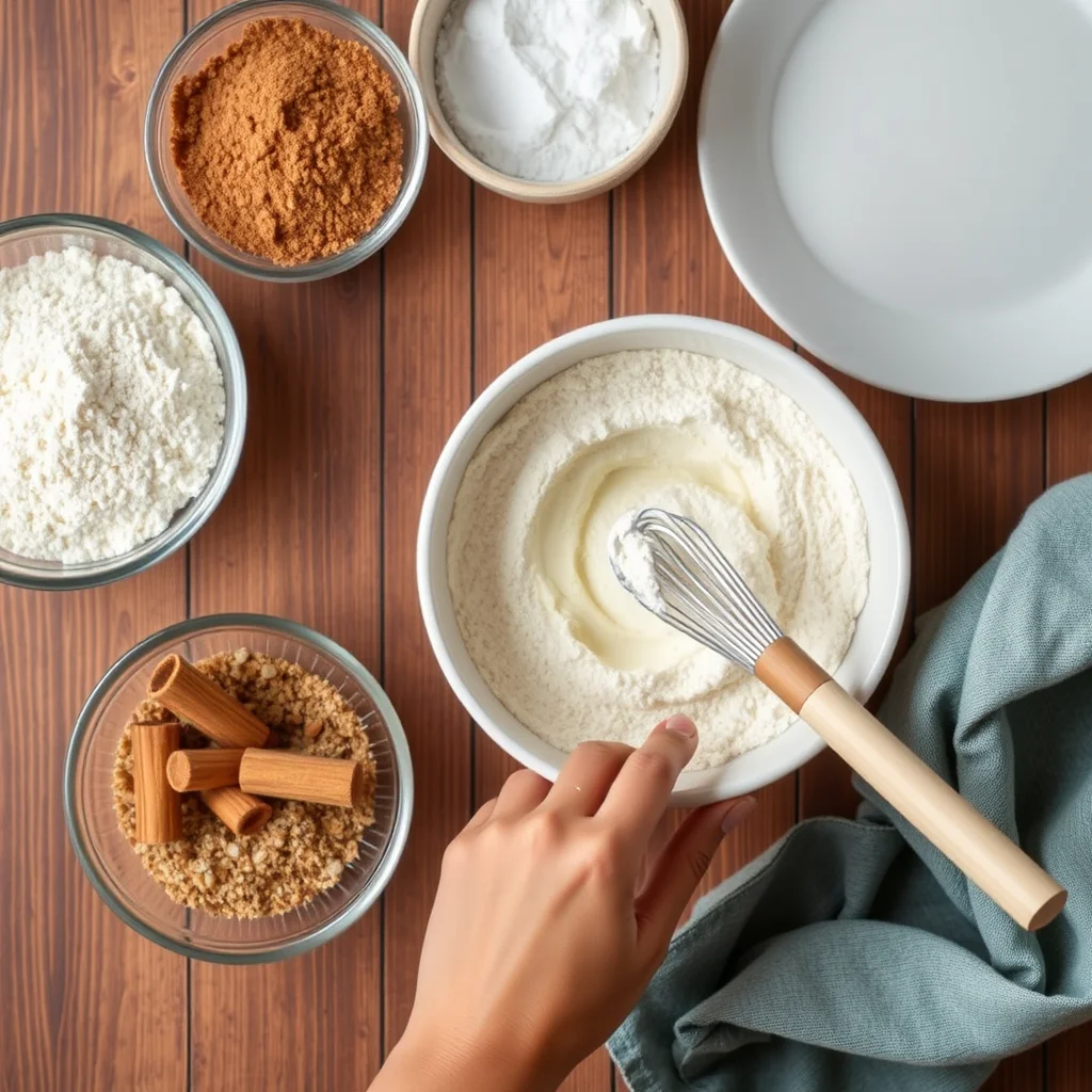 Mesa con ingredientes para galletas keto.